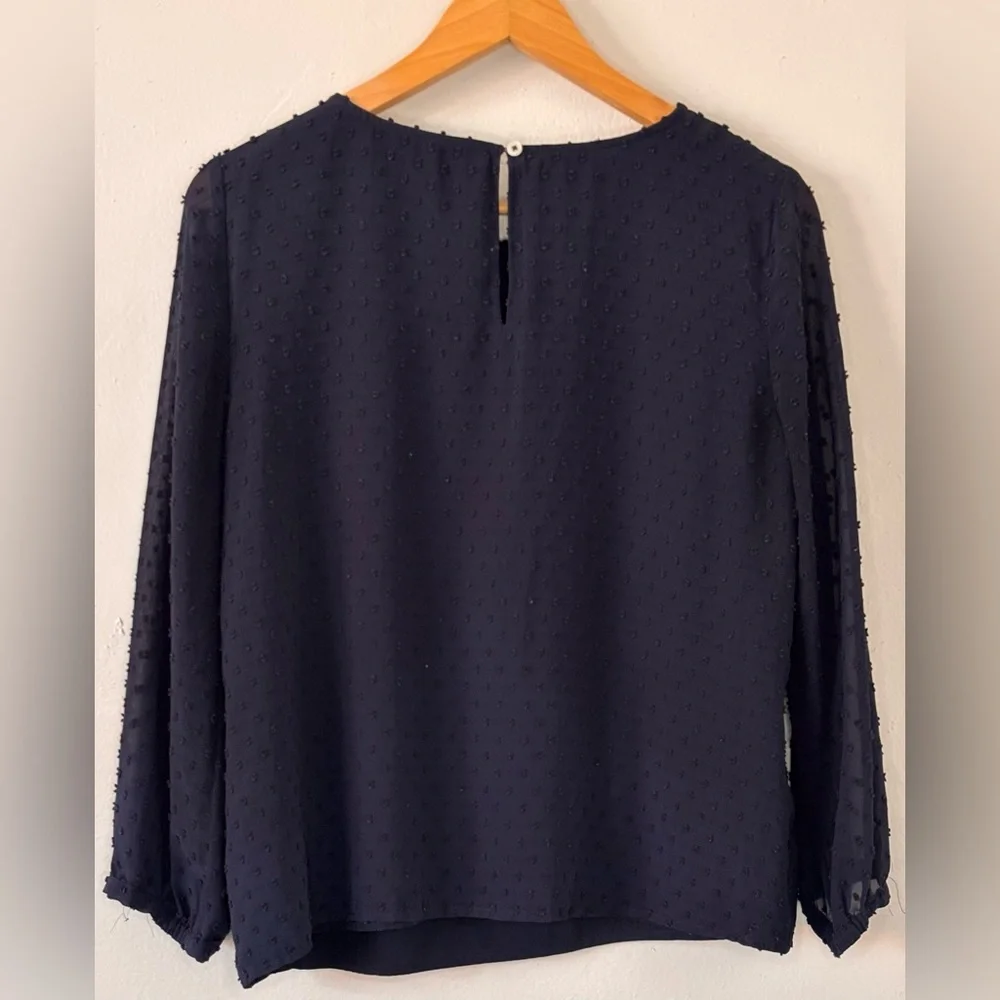 🌸 J. Crew Women’s Size 6 Navy Blouse